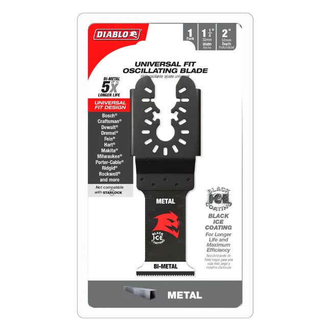 1-1/4" Steel Demon™ Universal Fit Bi-Metal Oscillating Blade for Metal